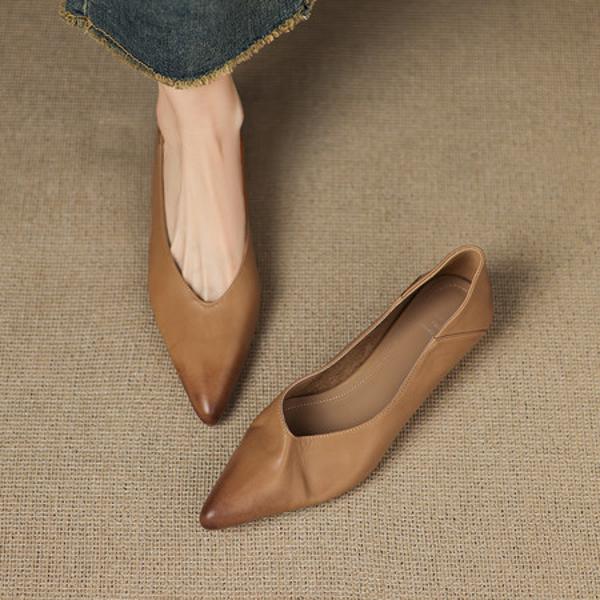 Handcrafted Genuine Leather Women's Shoes: Elegant Luxury Quality(Edamaijia9538F)