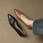 Handcrafted Genuine Leather Women's Shoes: Elegant Luxury Quality(Edamaijia9538F)