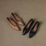 Handcrafted Genuine Leather Women's Shoes: Elegant Luxury Quality(Edamaijia9538F)