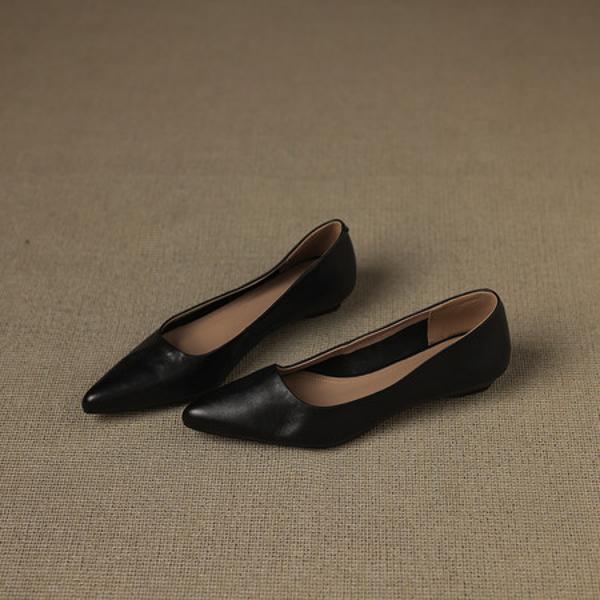 Exquisite Handmade Genuine Leather Women's Shoes for Timeless Elegance(Edamaijia9539F)