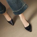 Exquisite Handmade Genuine Leather Women's Shoes for Timeless Elegance(Edamaijia9539F)