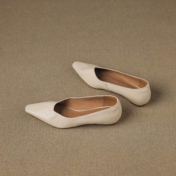 Handcrafted Luxury Leather Women's Shoes for Elegant Style(Edamaijia9553F)