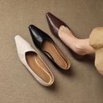 Handcrafted Luxury Leather Women's Shoes for Elegant Style(Edamaijia9553F)