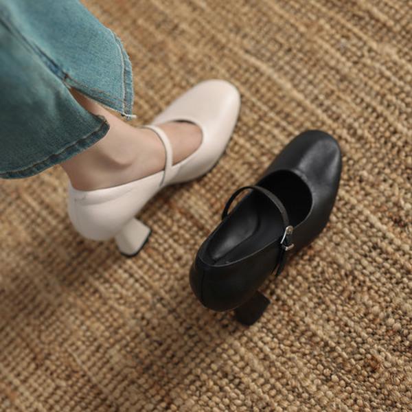 Exquisite Handcrafted Leather Women's Shoes: A Fusion of Luxury and Elegance(Edamaijia82632F)