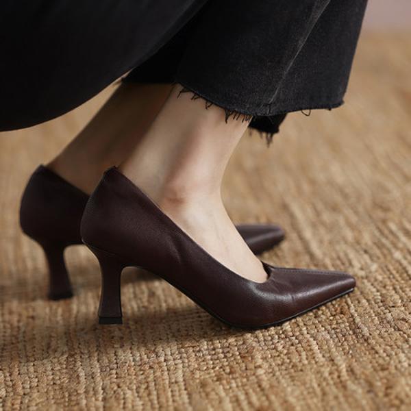 Elegant Handcrafted Real Leather Women’s Luxury Shoes(Edamaijia82635F)