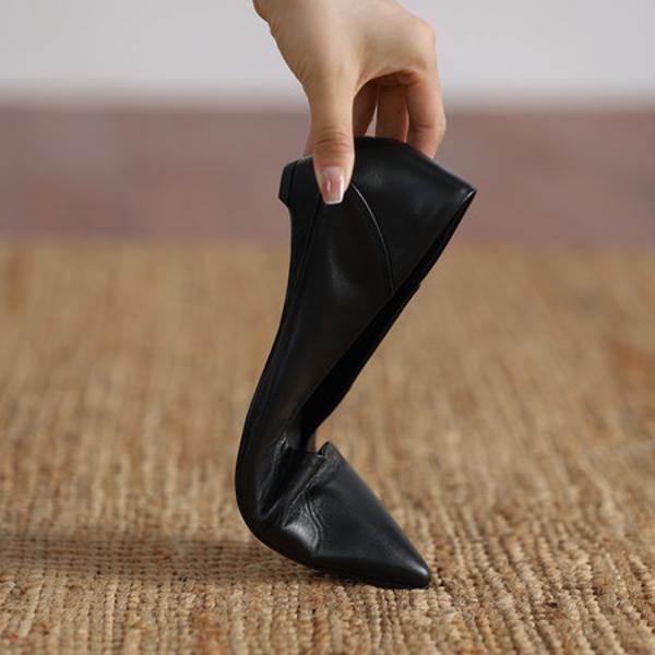 Elegant Handmade Leather Women’s Shoes: Exquisite Craftsmanship & Luxurious Quality(Edamaijia82609F)