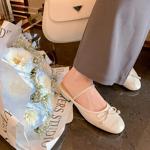 Exquisite Handmade Genuine Leather Women's Shoes for Elegant Style(Edanjuan882-1122)