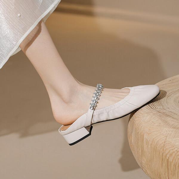 Luxurious Handmade Leather Women's Shoes, Exquisite Craftsmanship(Edanjuan8820922)