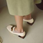 Handcrafted Leather Women's Shoes: Luxurious Elegance and Quality(Edfmr1516)