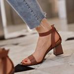 Handcrafted Leather Elegance: Luxurious Women's Shoes(Edfmr9928)