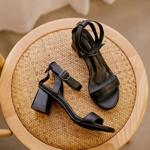 Handcrafted Leather Elegance: Luxurious Women's Shoes(Edfmr9928)