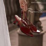 Crafted Luxury: Elegant Handcrafted Genuine Leather Women's Shoes(Edfmr290)