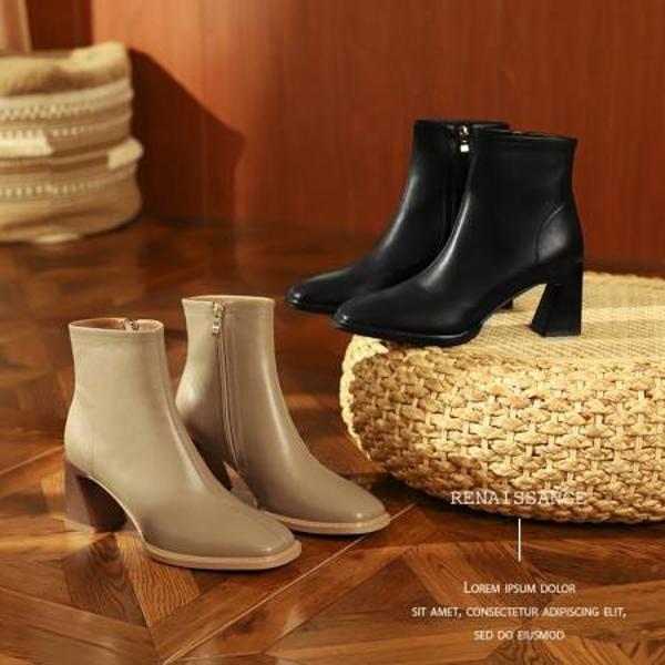 Exquisite Handcrafted Leather Women's Shoes for Elegance(Edfmr8098)