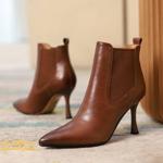 Elegant Handcrafted Leather Women's Shoes - Luxurious Craftsmanship(Edfmr335-5)