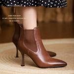 Elegant Handcrafted Leather Women's Shoes - Luxurious Craftsmanship(Edfmr335-5)