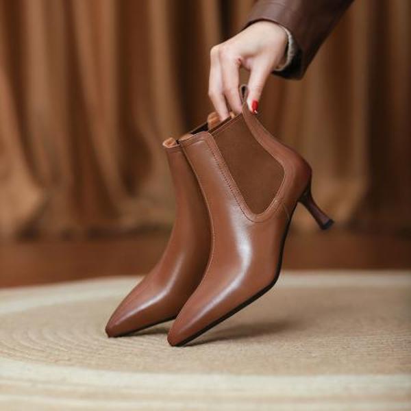 Handcrafted Luxury Leather Women's Shoes: Elegance Meets Superior Craftsmanship(Edfmr505-5)
