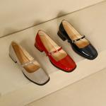 Handcrafted Genuine Leather Woman Shoes: Elegant Luxury Craftsmanship(Edfmr-538)
