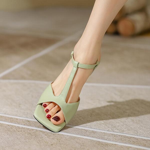 Handcrafted Leather Women's Shoes: Exquisite Quality for Elegant Style(Edfmr551)