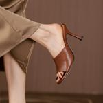 Handcrafted Luxurious Leather Women's Shoes(Edfmr5366)