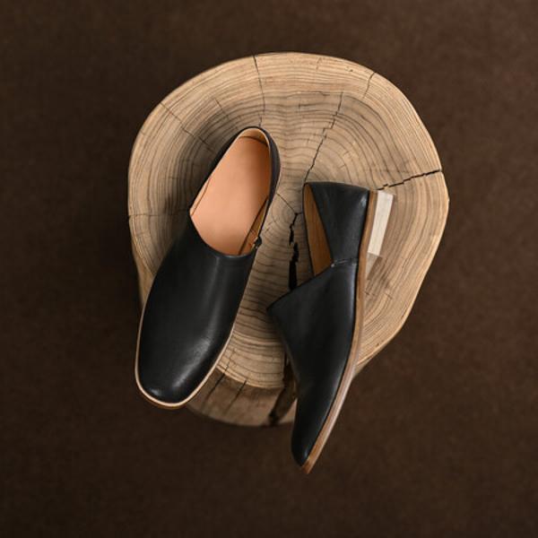 Handcrafted Leather Women's Shoes: Elegance in Every Detail(Edfmr573-1)