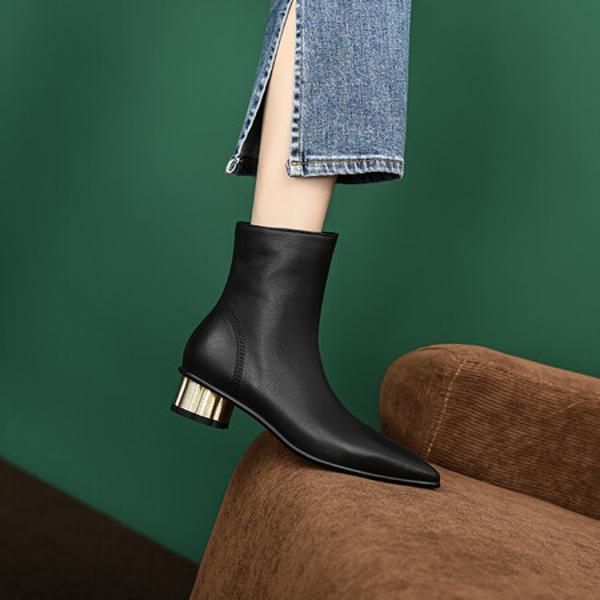 Handcrafted Genuine Leather Women's Shoes: Luxurious Elegance(Edfmr579)