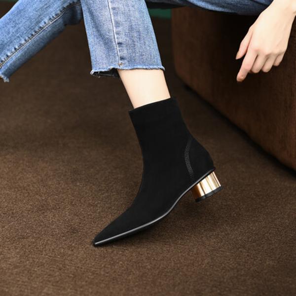 Handcrafted Genuine Leather Women's Shoes: Luxurious Elegance(Edfmr579)