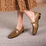Exquisite Handcrafted Genuine Leather Women's Shoes for Elegance(Edfmr573-5)
