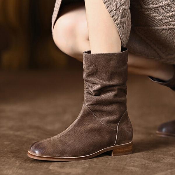 Handcrafted Leather Women's Shoes: Premium Elegance, Luxurious Artistry, Timeless Quality(Edfmr601-1)