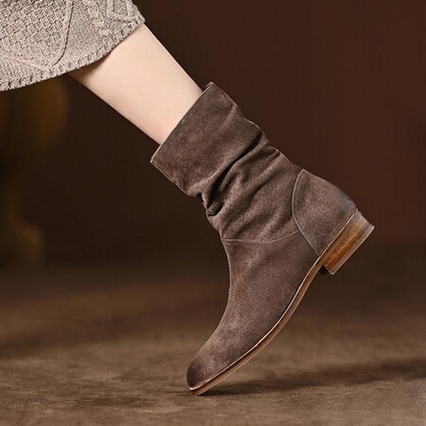 Handcrafted Leather Women's Shoes: Premium Elegance, Luxurious Artistry, Timeless Quality(Edfmr601-1)