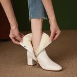 Exquisite Handcrafted Leather Shoes for the Elegant Woman(Edfmr3223)