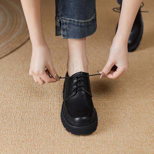 Handcrafted Leather Women's Shoes - Luxurious Elegance(Edfmr628)