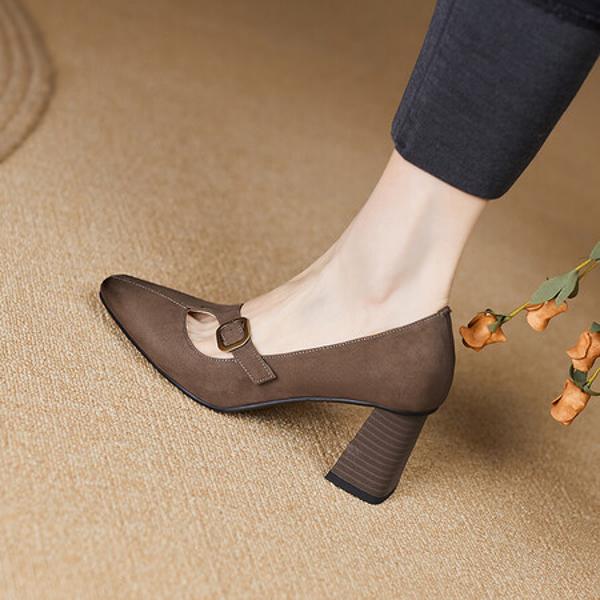 Elevate Elegance: Handcrafted Genuine Leather Women’s Luxury Shoes(Edfmr6355)