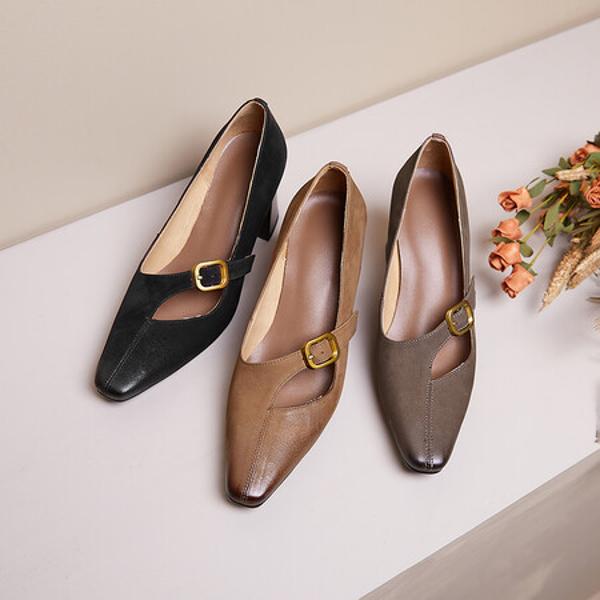 Elevate Elegance: Handcrafted Genuine Leather Women’s Luxury Shoes(Edfmr6355)
