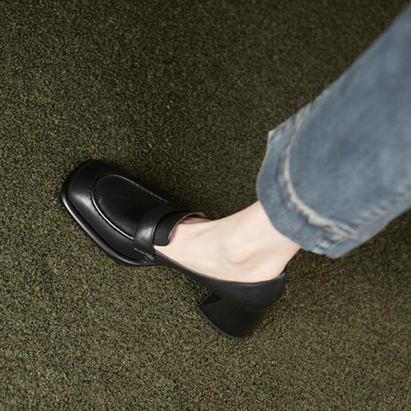 Handcrafted Luxury Leather Women's Shoes for Elegance(Edfmr6383)