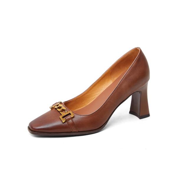 Crafted Luxury: Handcrafted Genuine Leather Women’s Shoes for Elegant Style(Edfmr-6192)