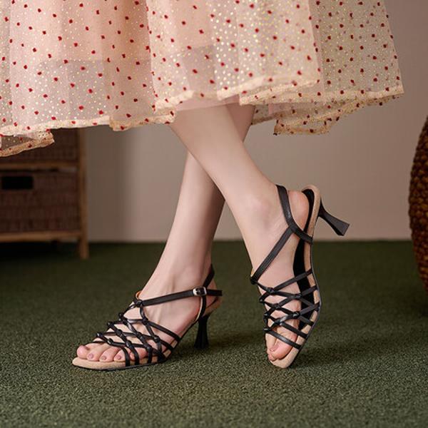 Handcrafted Luxury Leather Women's Shoes: Exquisite Quality & Elegant Design(Edfmr6591)