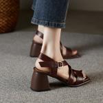 Handcrafted Genuine Leather Women's Shoes - Exquisite Quality and Elegant Design(Edfmr6576)