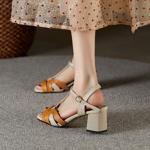 Elegant Handcrafted Genuine Leather Women's Shoes with Luxurious Quality(Edfmr6558)