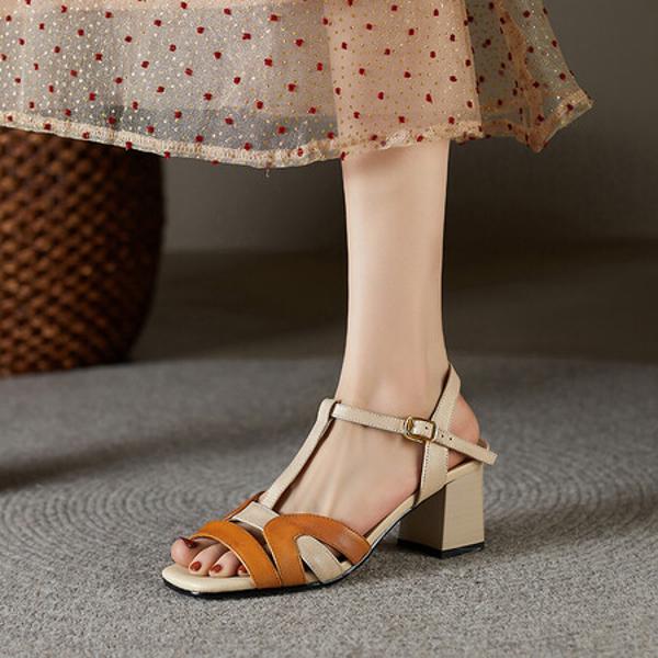 Elegant Handcrafted Genuine Leather Women's Shoes with Luxurious Quality(Edfmr6558)