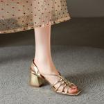 Handcrafted Luxury Leather Women's Shoes: Elegance in Every Stitch(Edfmr6801)