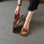 Elegantly Crafted Genuine Leather Handmade Women's Shoes for High-End Luxury(Edfmr6751)