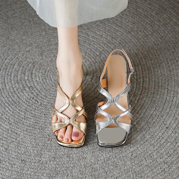 Handcrafted Luxury Leather Women's Shoes with Exquisite Craftsmanship(Edfmr-6595)