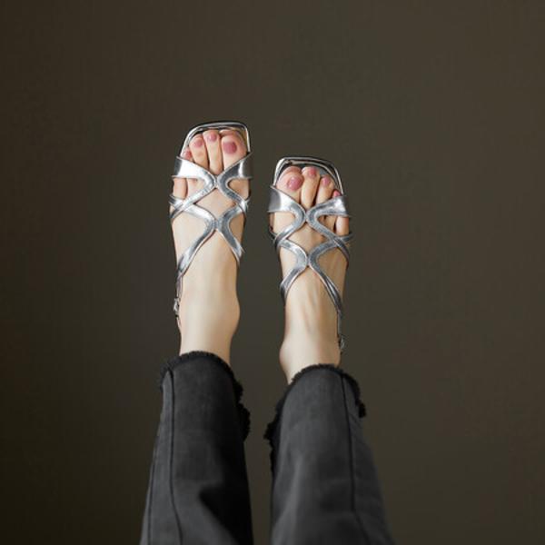 Handcrafted Luxury Leather Women's Shoes with Exquisite Craftsmanship(Edfmr-6595)