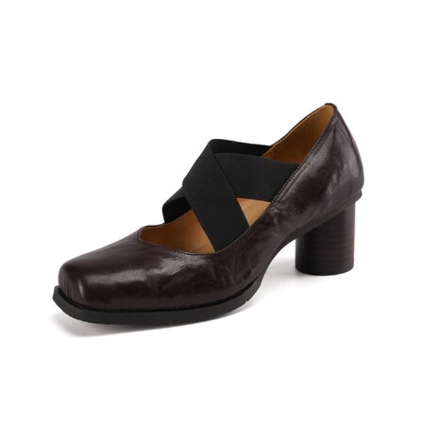 Elegant Handcrafted Genuine Leather Women's Shoes(Edfmr7089)