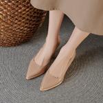Elegant Handcrafted Luxury Leather Women's Shoes(Edfmr702)