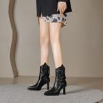 Handcrafted Leather Women's Shoes: Luxurious Quality and Elegance(Edfmr7165)