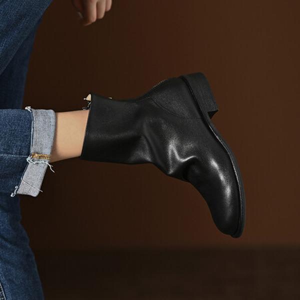 Handcrafted Leather Women's Shoes: Elegance Redefined(Edfmr377-5-)