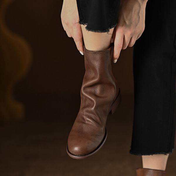 Handcrafted Leather Women's Shoes: Elegance Redefined(Edfmr377-5-)