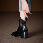 Handcrafted Genuine Leather Women's Shoes: Luxury Elegance(Edfmr577-5-)