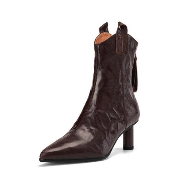 Handcrafted Luxury Leather Women’s Shoes - Elegance in Every Step(Edfmr7183)